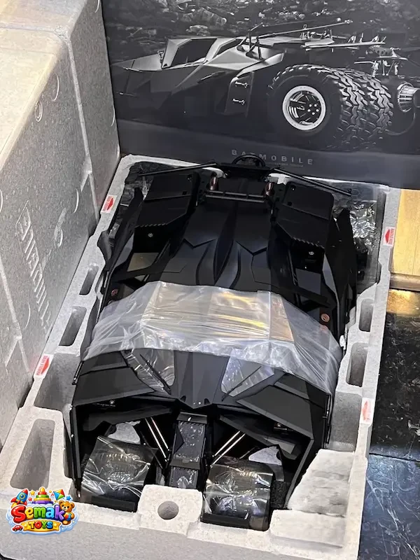 ماکت بتموبیل سه گانه دارک نایت قسمت بتمن بیگینز هات تویز 70 سانت مدل BATMOBILE THE DARK KNGHIT TRILOGYBATMAN BEGINS HOT TOYS