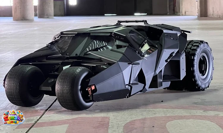 ماکت بتموبیل سه گانه دارک نایت قسمت بتمن بیگینز هات تویز 70 سانت مدل BATMOBILE THE DARK KNGHIT TRILOGYBATMAN BEGINS HOT TOYS