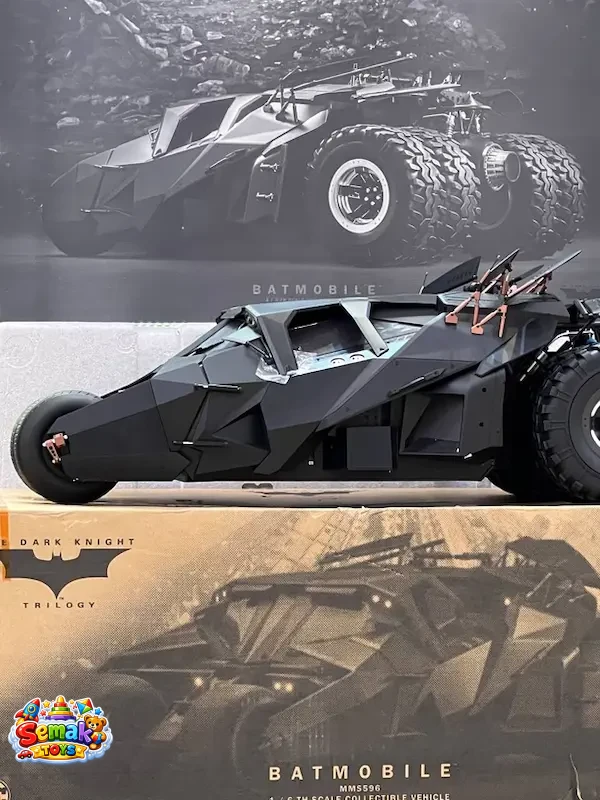 ماکت بتموبیل سه گانه دارک نایت قسمت بتمن بیگینز هات تویز 70 سانت مدل BATMOBILE THE DARK KNGHIT TRILOGYBATMAN BEGINS HOT TOYS