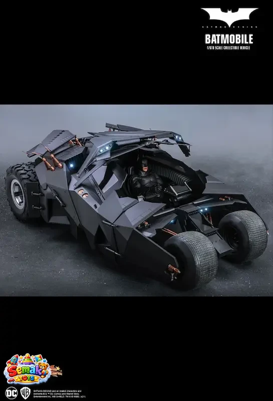 ماکت بتموبیل سه گانه دارک نایت قسمت بتمن بیگینز هات تویز 70 سانت مدل BATMOBILE THE DARK KNGHIT TRILOGYBATMAN BEGINS HOT TOYS