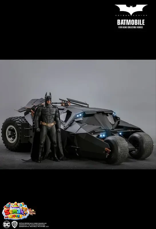 ماکت بتموبیل سه گانه دارک نایت قسمت بتمن بیگینز هات تویز 70 سانت مدل BATMOBILE THE DARK KNGHIT TRILOGYBATMAN BEGINS HOT TOYS