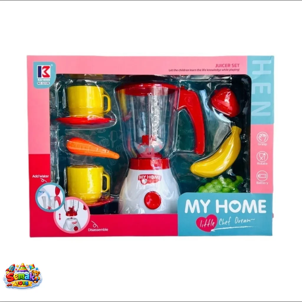 خرید اسباب بازی ست آشپزخانه مدل مخلوط کن و میوه برند مای هوم My home آیتم 3212