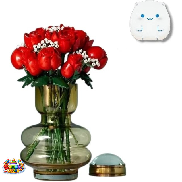 لگو ساختنی دسته گل رز 822 قطعه bouquet of roses آیتم 1328