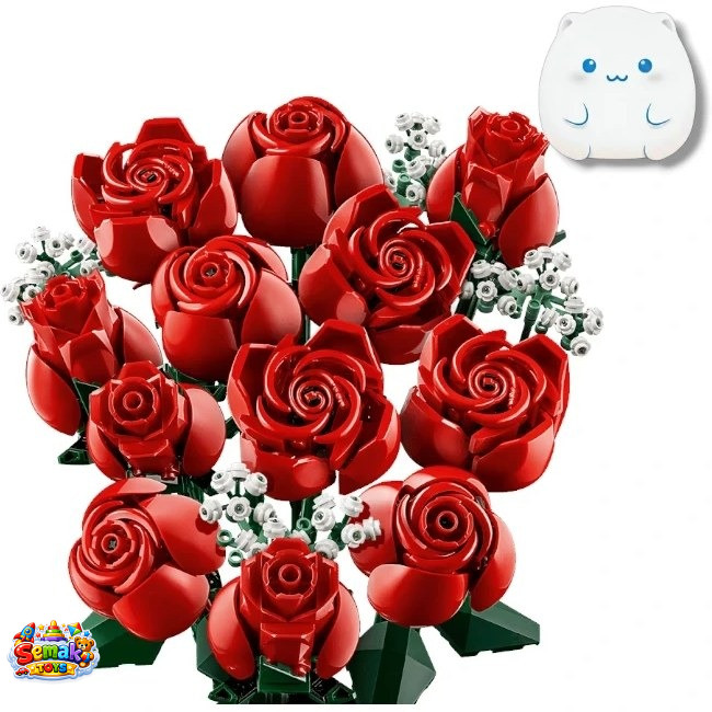 لگو ساختنی دسته گل رز 822 قطعه bouquet of roses آیتم 1328