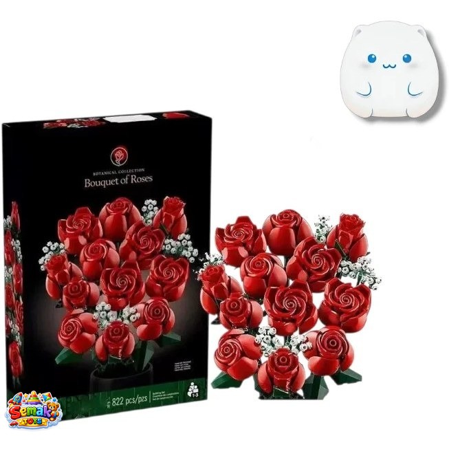 لگو ساختنی دسته گل رز 822 قطعه bouquet of roses آیتم 1328